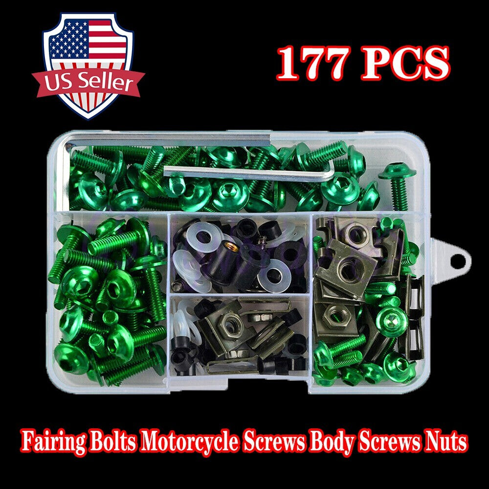 177pcs Fairing Bolts Screws Body Nuts fit for Bandit 250/400 GSXR 600 750 1000