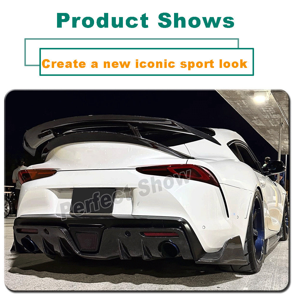For Carbon Fiber Rear Bumper Diffuser Lip Splitter for Toyota 2019+ Supra GR A90 A91