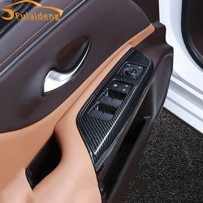 for Lexus ES350 300H 2019-2022 Carbon Look Inner Window Switch Panel Cover Trim