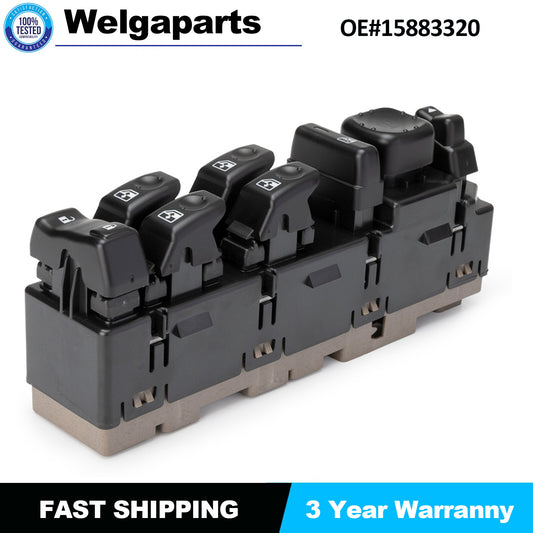 Power Lock Window Switch Front Driver Left Side for Chevy Silverado 15883320 US