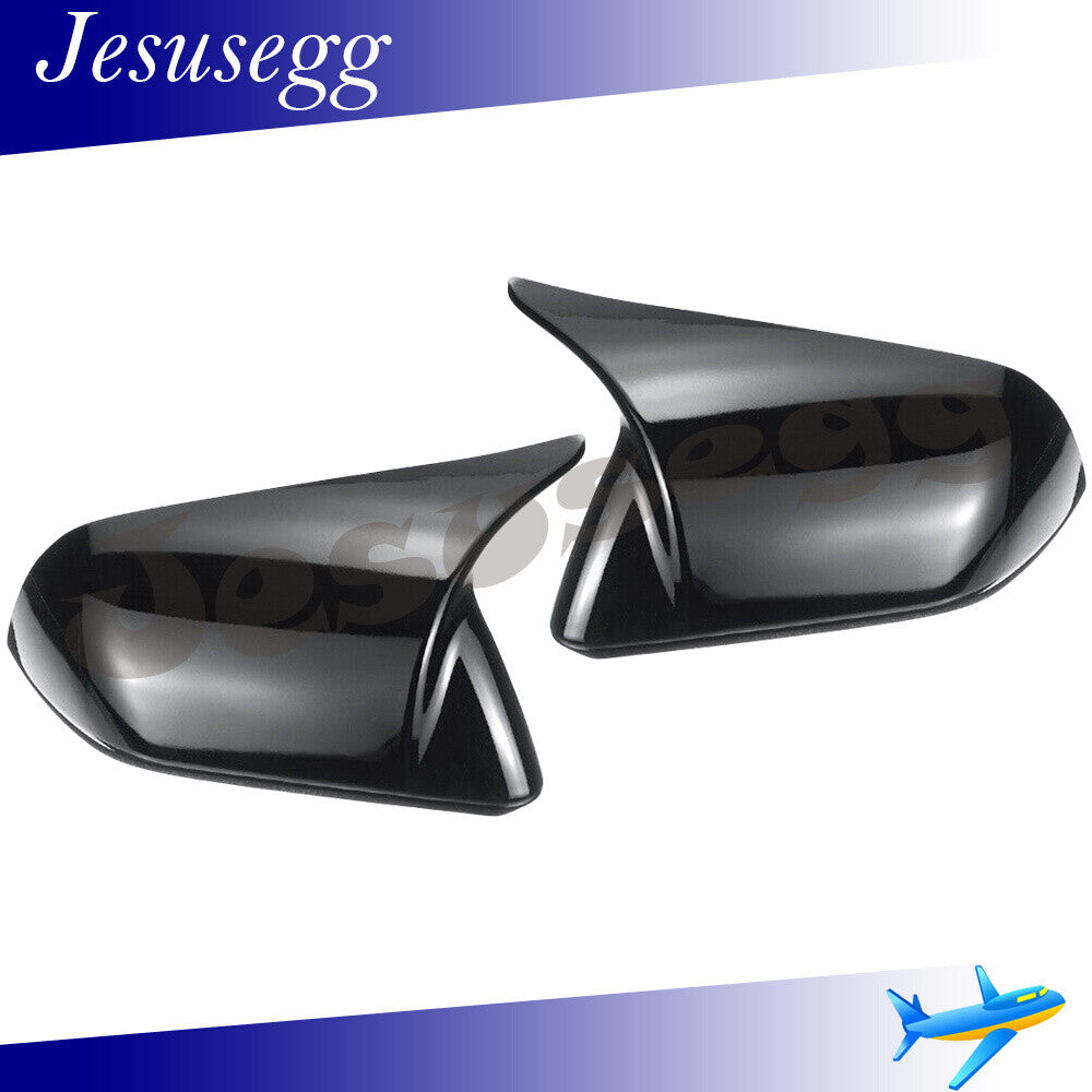 for Ford 2015-22 for Mustang Horn Style Rearview Door Side Mirror Cover Trim Caps