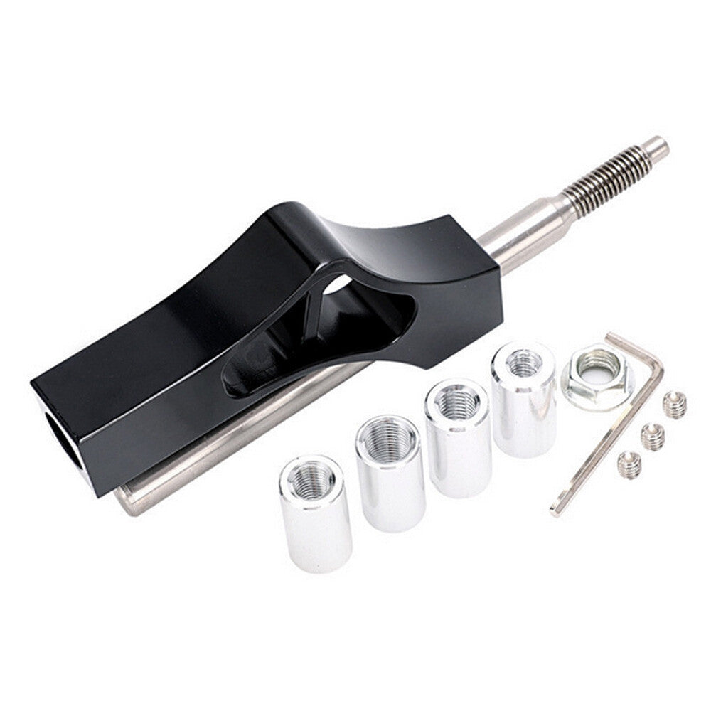 Black Aluminum Shift Knob Extension Adjustable Lever Extender Gear Shifter