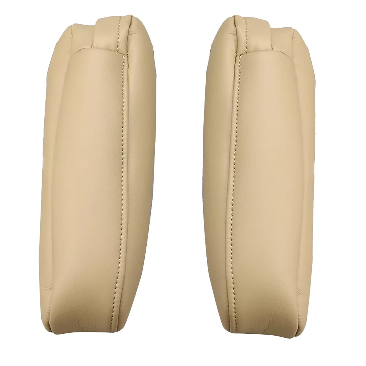 Material 2PCS Leather for Seat Armrest Cover Fits for Lexus RX Beige