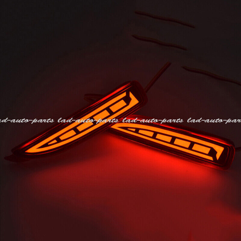 1Pair Rear Tail Fog Light Bumper Side Marker Reflector for Mazda 3 Sedan 2014-18