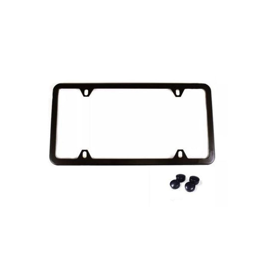 1 piece car license plate frame cover cap trunk 4-hole black for Mazda