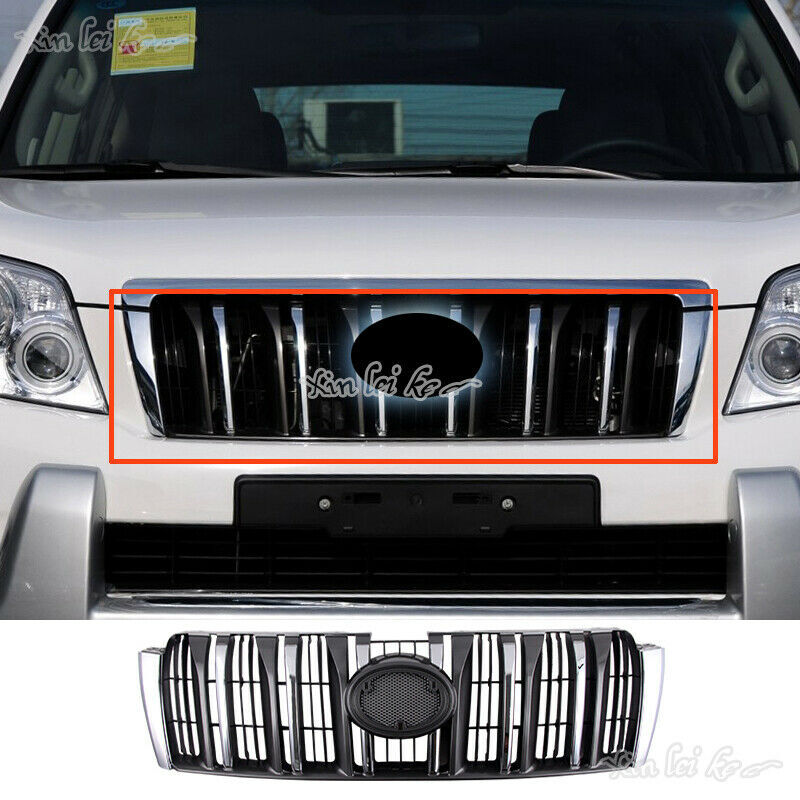 for Toyota Prado FJ/LC150 2010-2013 Chrome Front Bumper Radiator Grille Grill