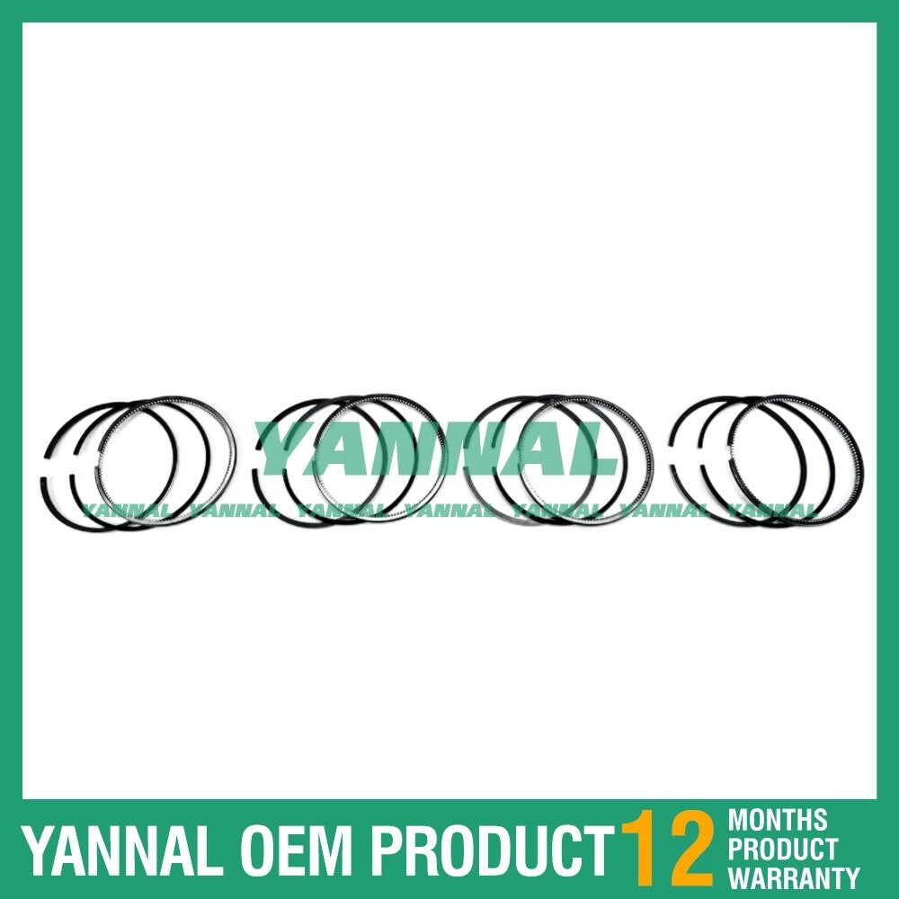 4 new 1104D-44TA Piston Ring Kit STD for Perkins M 1700 C Series 2 Excavator
