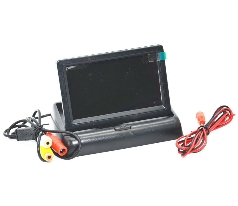 Car Night USE LED Rear View Backup Camera  Foldable Display Monitor