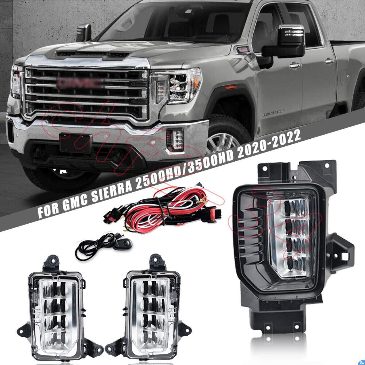 DRL LED daytime running lights Turn signal 20-2022 for GMC for Sierra 2500HD/3500 HD