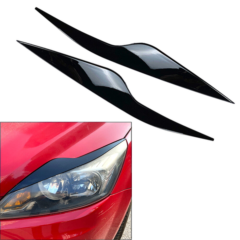Eyelids Headlight Eyebrows Trim for Ford Focus MK2 C307 2008-2010
