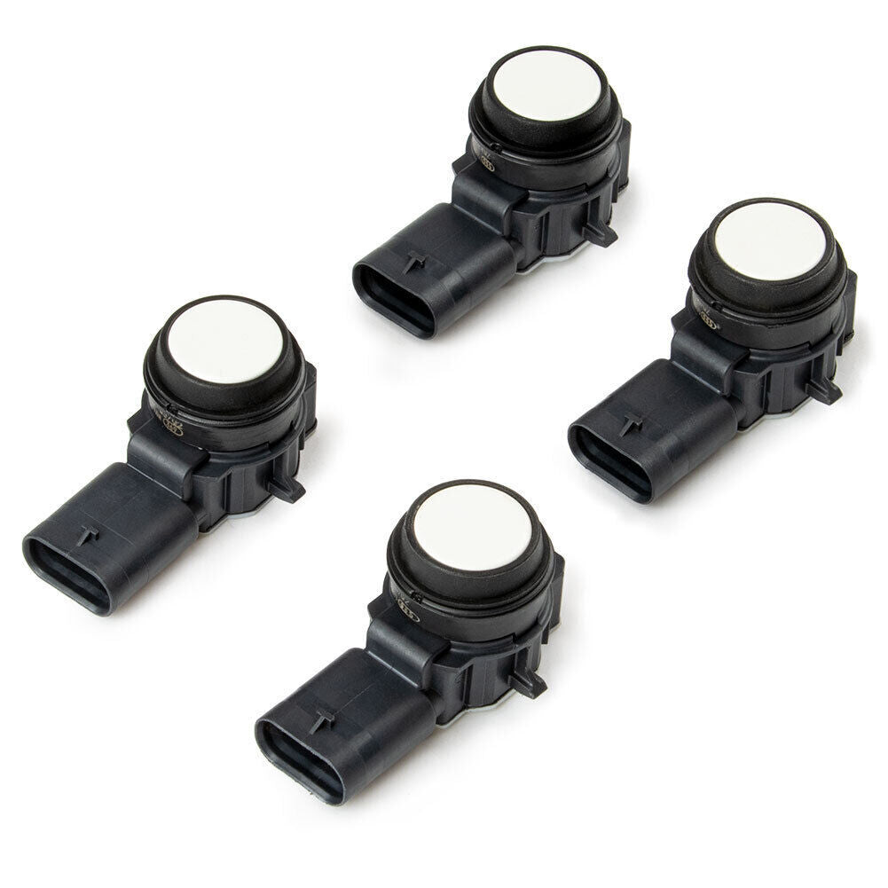 4-Piece Bumper PDC Parking Sensor Set 66209261587 for BMW F20 F22 F30 F31 F32, White