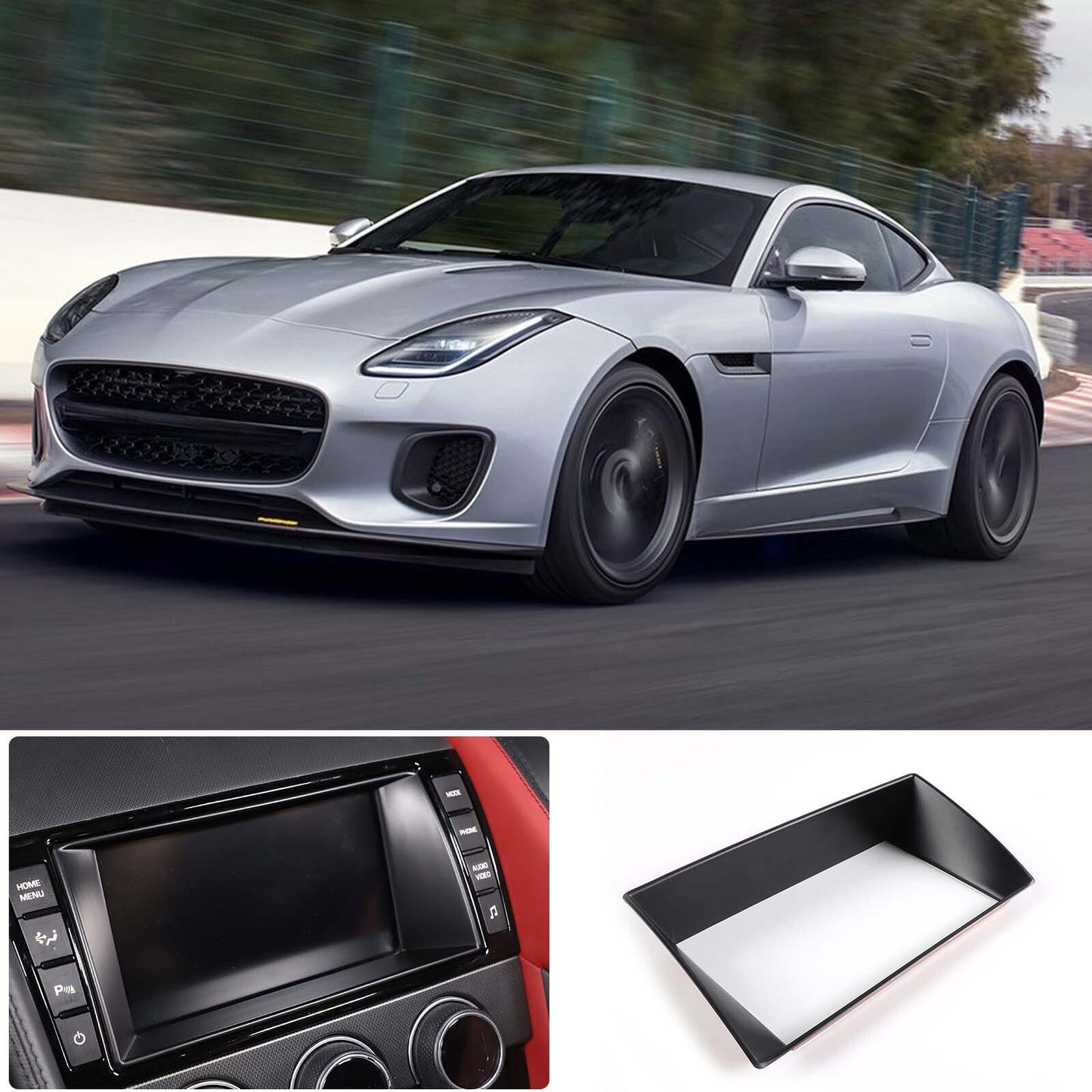 Matte black front and rear badge decoration rings for Ford Maverick 2022-2023