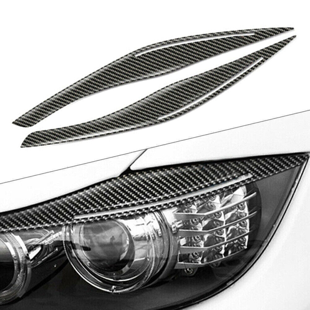 Headlight Eyelid Eyebrow Cover Carbon Fiber for BMW E90 E91 328i 335i 2009-2012