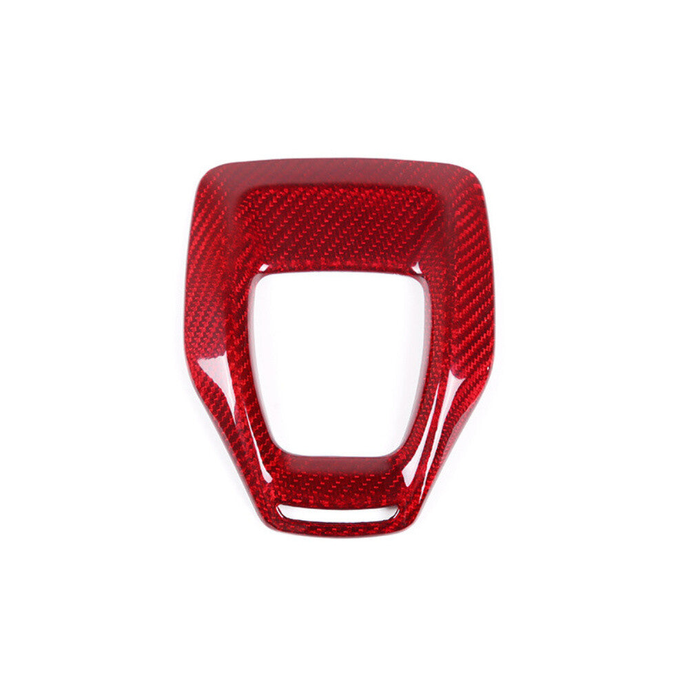Red Carbon Fiber Gear Shift Panel Trim for Alfa Romeo Giulia / for Stelvio 2020-2022