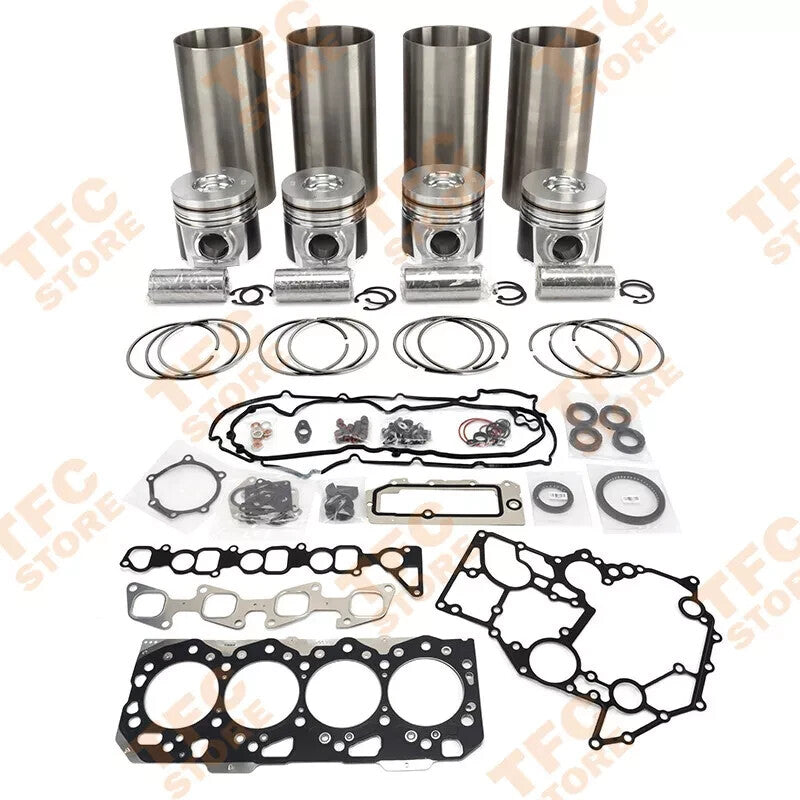 4JK1 for Isuzu Engine Overhaul Rebuild Kit Piston Ring Cylinder Liner Gasket kit
