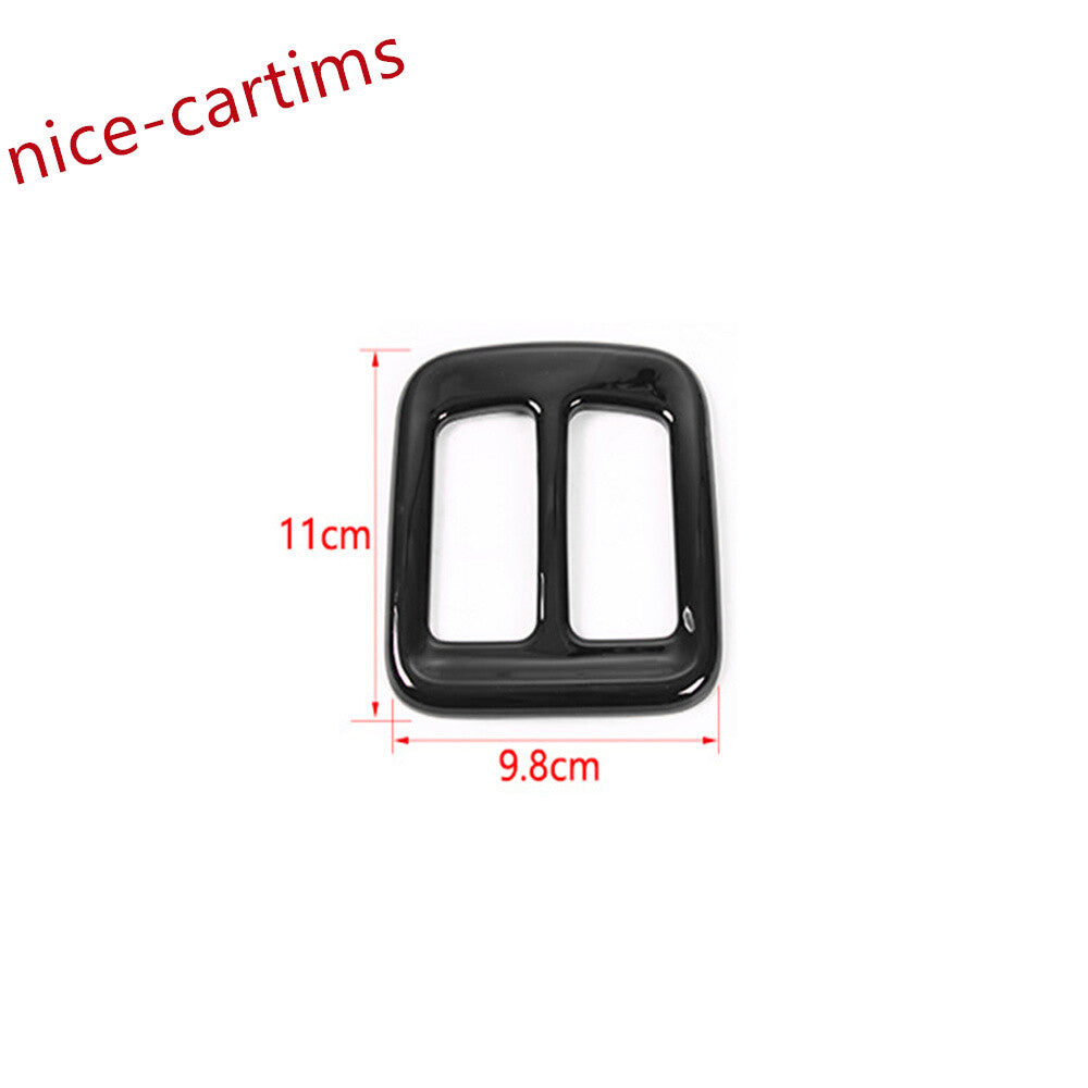 Black ABS Rear Air Conditioner Vent Outlet Panel Trim for Jeep Compass 2017-2020