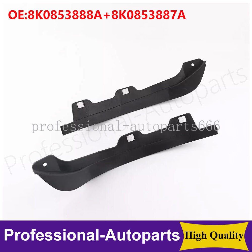 2-piece front L+R splash guards suitable for Audi A4, B8, S4, and Quattro. (08-15)