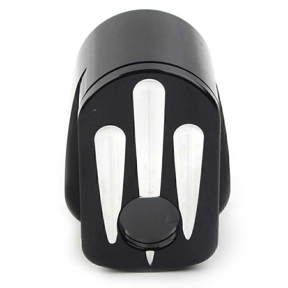 CNC Cut Billet Aluminum Black Ignition Switch Cover for Harley Street Road Glide