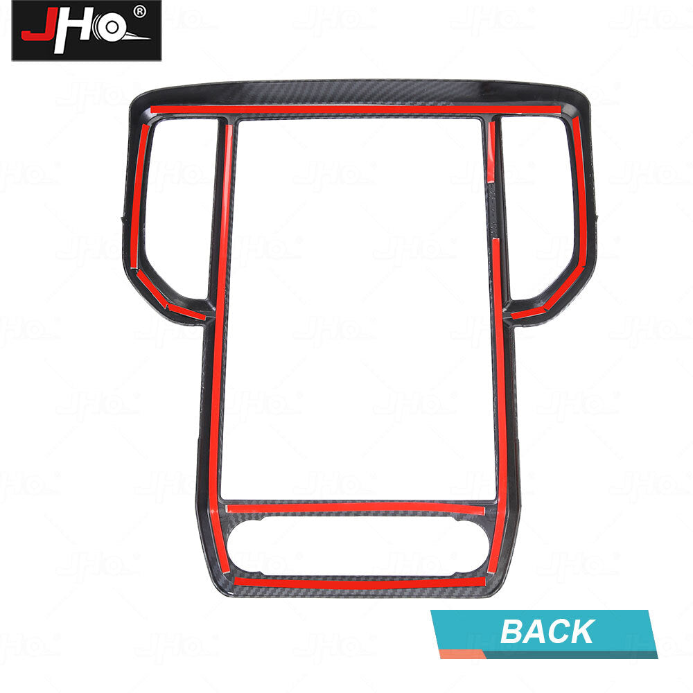 Carbon Fiber Interior Central Control Trim Panel Cover for Ford Ranger 2023 2024