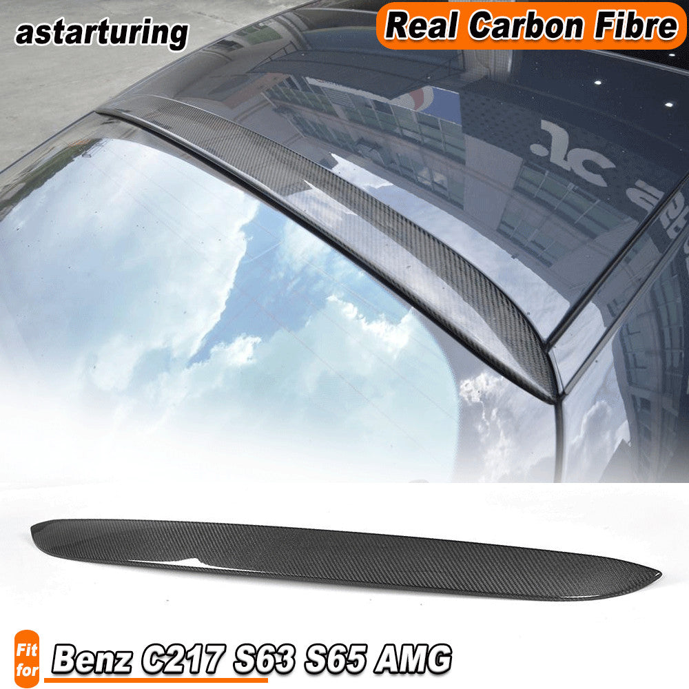 Fit for Benz C217 S63 S65 Coupe 2014-2018 REAL Carbon Rear Roof Top Spoiler