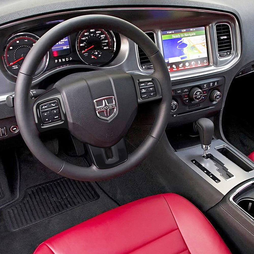 3X Steering Wheel Cover Trim for Dodge for Challenger /Charger/Durango/Dart 2009-2014