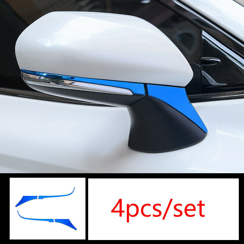for Toyota for Camry 2018-2023 Blue Titanium Rearview Mirror Anti-Scratch Strip Trim