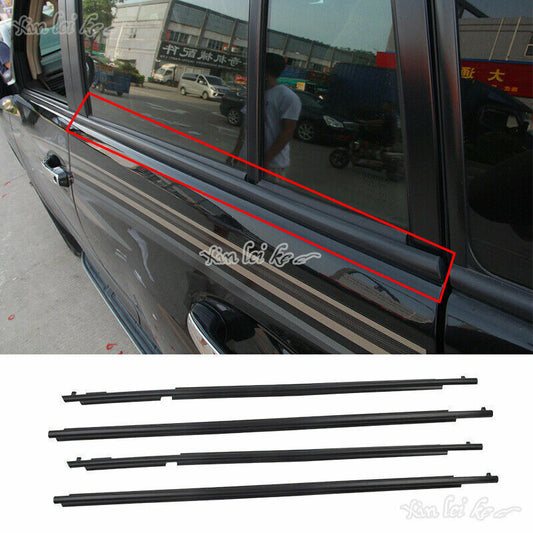 for Toyota Prado FJ/LC150 2010-2021 ABS QuarterDoor Belt Moulding Black Set 4x