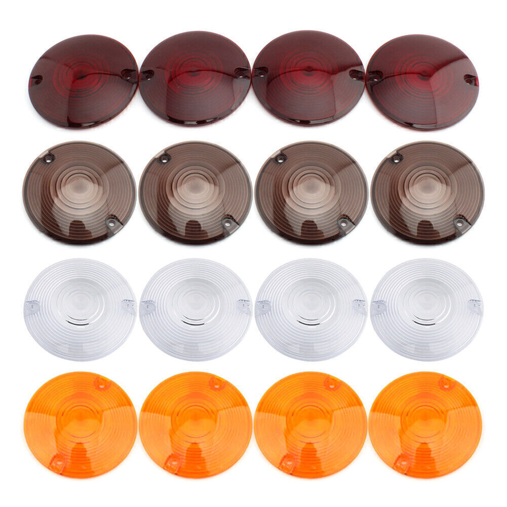 for Harley Tour Glide Classic Turn Signal Light Cover Yellow Lens Amber Bulb