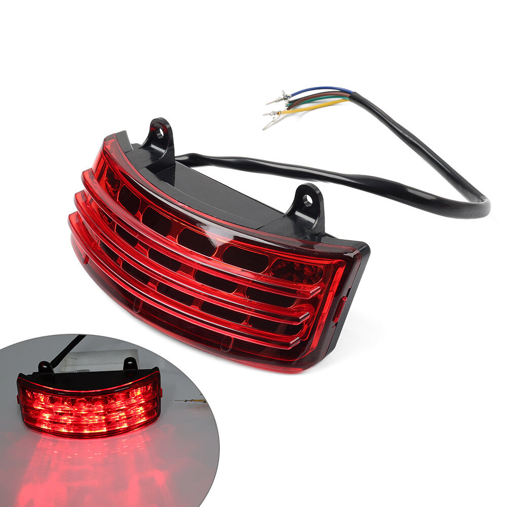 Tri-Bar LED Rear Tail Brake Mudguard Light fit for Harley Road King Street Glide
