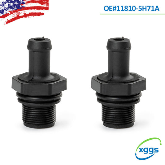 Two PCV valves suitable for Nissan KICKS 2018-21, MICRA 2015-19, VERSA 2009-22, model 1810-5H71A