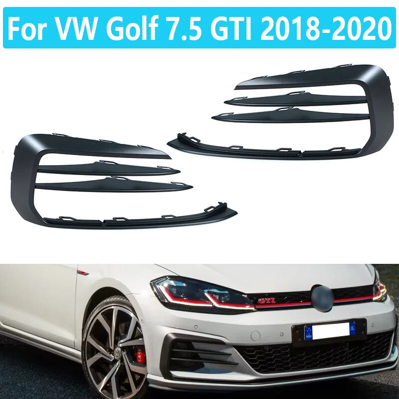 Car Front Fog Light Frame Cover for VW for Golf 7.5 GTI 2018-2020 Fog Light Frame