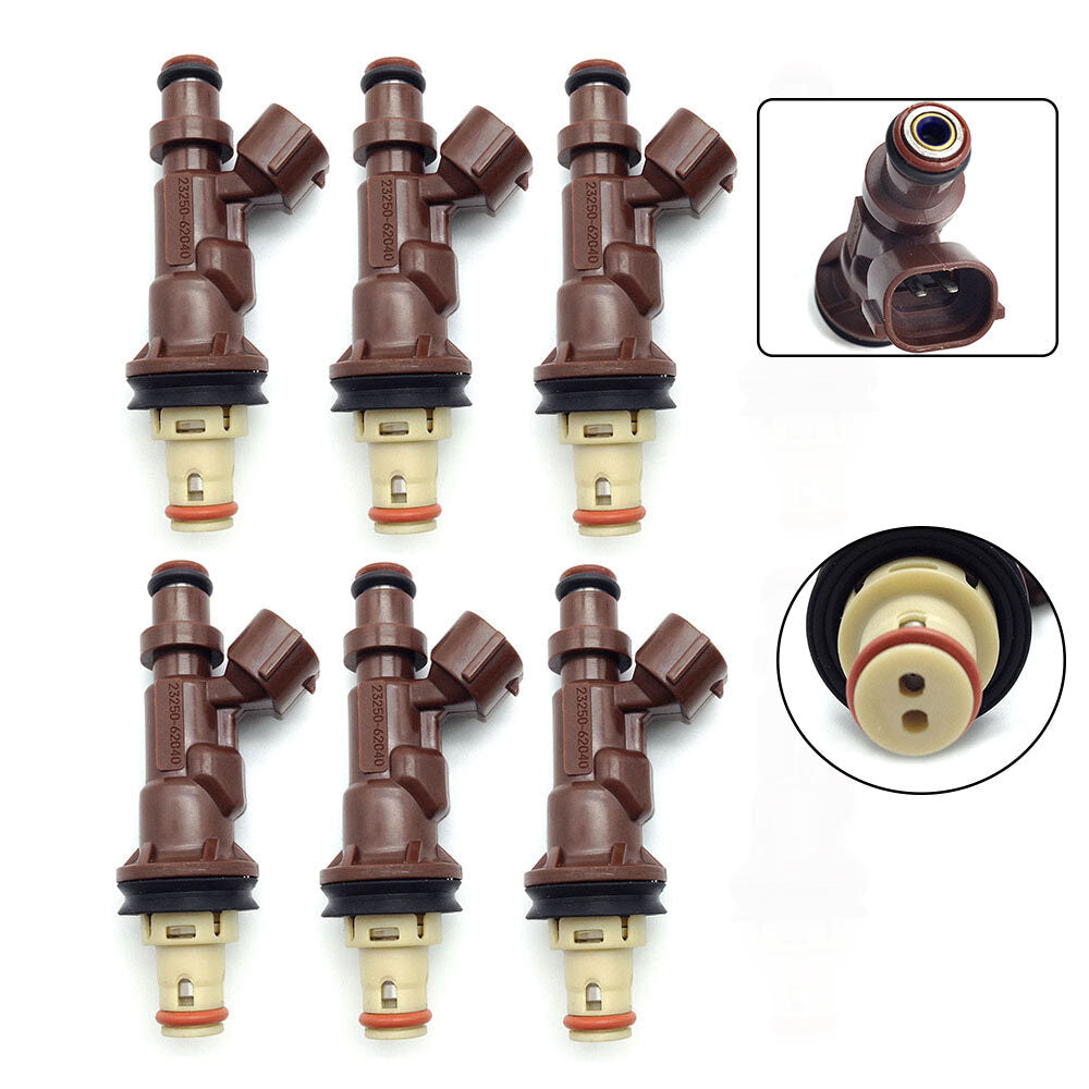 Six fuel injectors for Toyota Tacoma Tundra 4Runner V6 99-04 23250-62040 FJ585