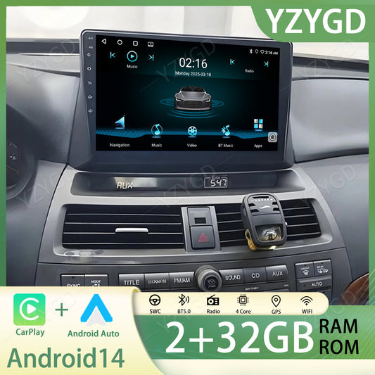 for Honda for Accord 2008-2013 Android Auto Carplay Car Radio GPS SWC Stereo Screen