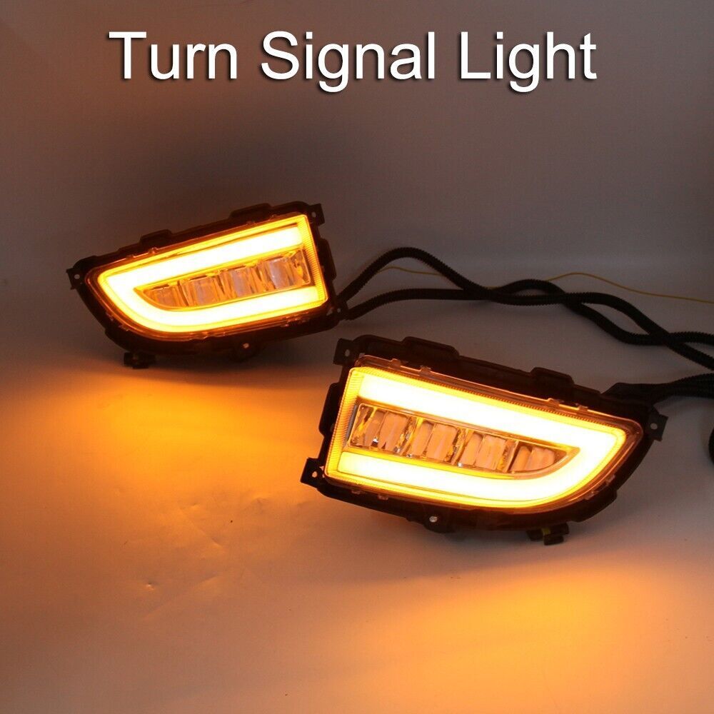 LED DRL Daytime Running Light Fog Driving Lamps for Mitsubishi Lancer 04-06 PAIR