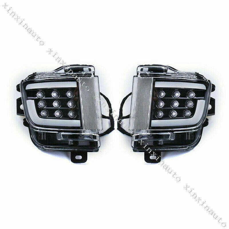 2pcs Black LED Rear Fog Light Brake Backup for Toyota for Land Cruiser LC200 2016-21