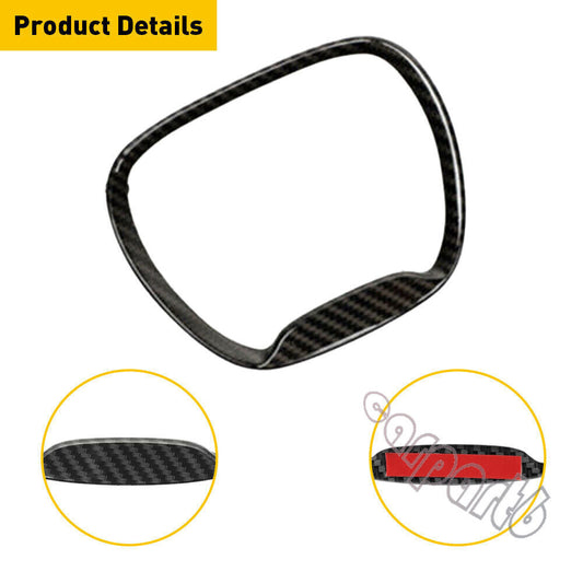 Steering Wheel Cover Trim Bezel For 2015+ Carbon Fiber for Dodge for Challenger Charger
