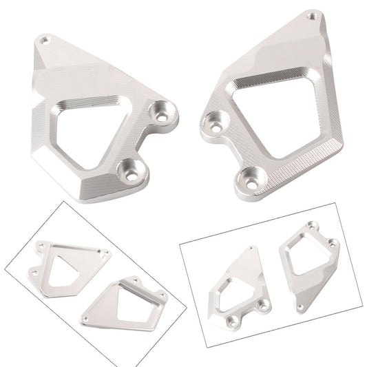 Footrest Protector Foot Pegs Heel Guard Plates fit for BMW 2013 2014 R1200GS Silver