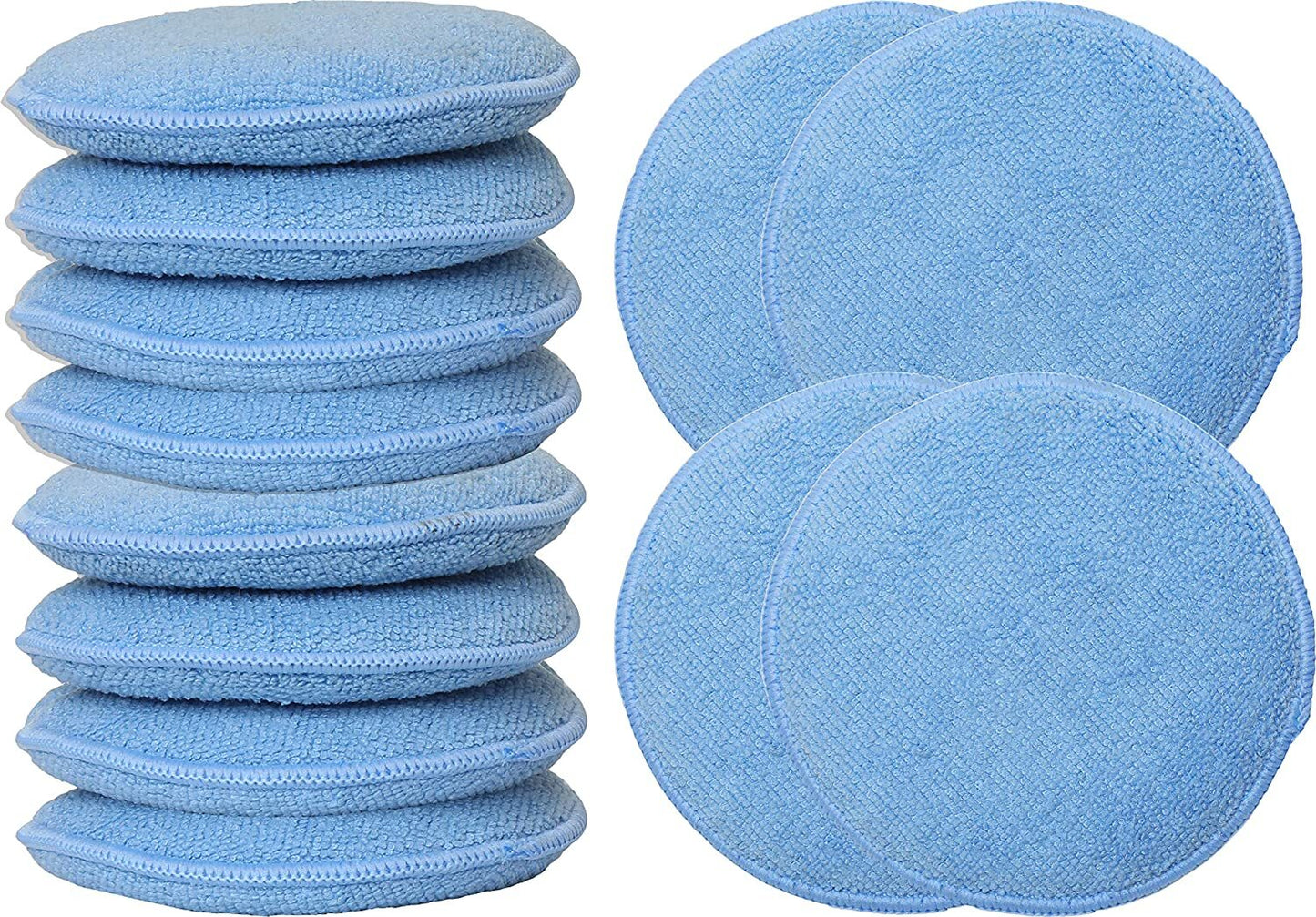 10-pack Car Wash Sponge Wax Microfiber Application Pad Microfiber Wax Applicator