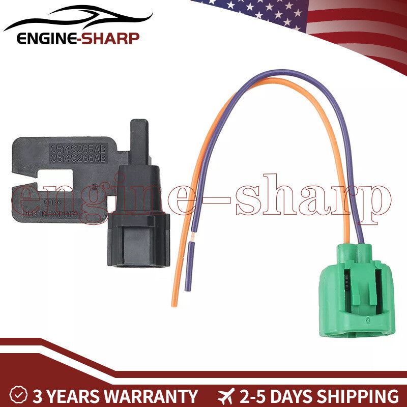 2PCS Ambient Air Temp Sensor W/ Connector for Dodge for Ram for Chrysler for Jeep 5149265AB
