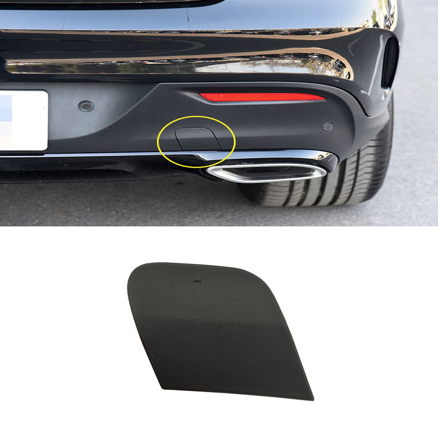 for Mercedes W292 GLE Coupe AMG Line W292 Rear Bumper Hook Tow Eye Cover 2015-19