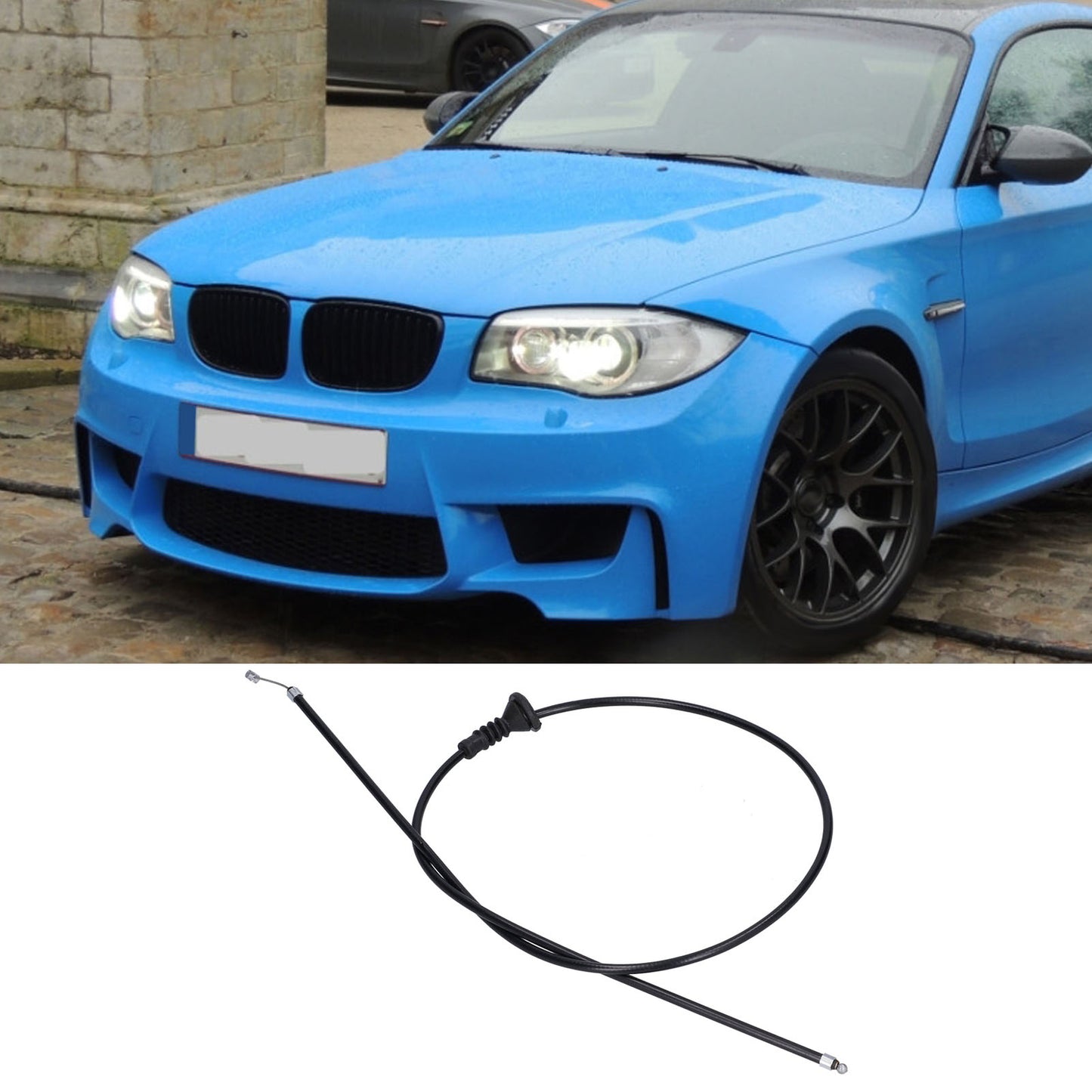 Hot New Engine Hood Release Cable 51237201904 Part For X1 128i 135is 328i