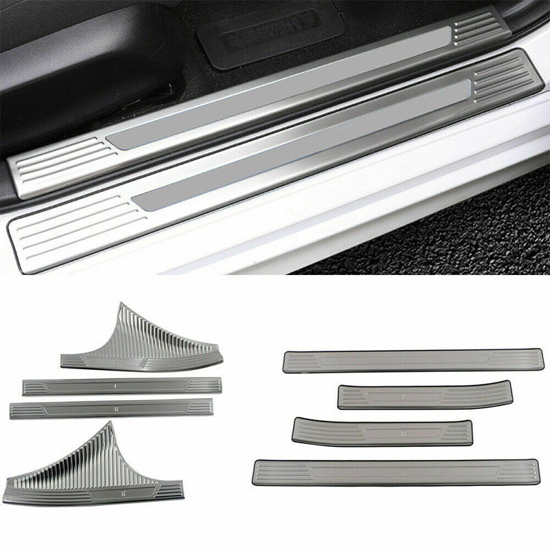 for Honda for Civic 2022-2024 Matte Silver Door Sill Scuff Plate Guard Cover trims