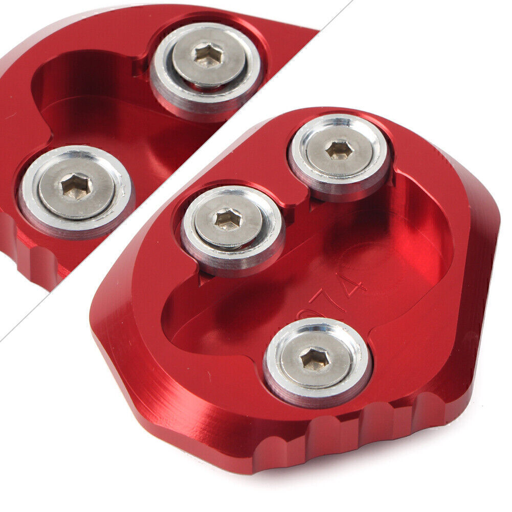 for YAMAHA YZF-R6 2017-2018 Red Kickstand Side Stand Plate Extension Pad