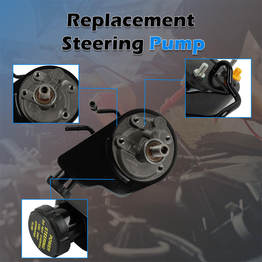 Power Steering Pump+Reservoir for Silverado for Sierra 1500 2500 3500 Tahoe Suburban