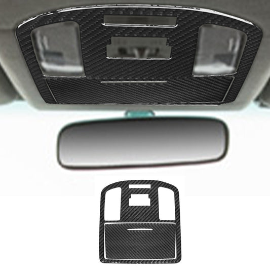 2Pcs Carbon Fiber Roof Reading lights Cover Trim For 2015-2021 for Toyota Hilux