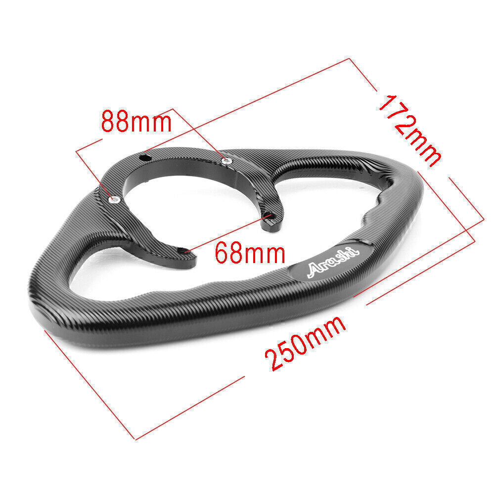 CNC Beifahrer Handgriff Tank Lenkergriff f¨¹r for Honda 5-Loch Motorrad Rot