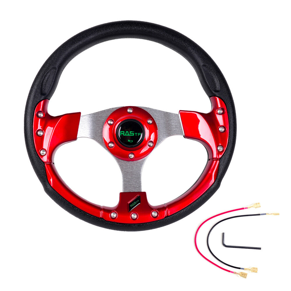 Aluminum for Golf Cart Steering Wheel for Yamaha EZGO Club Car Red