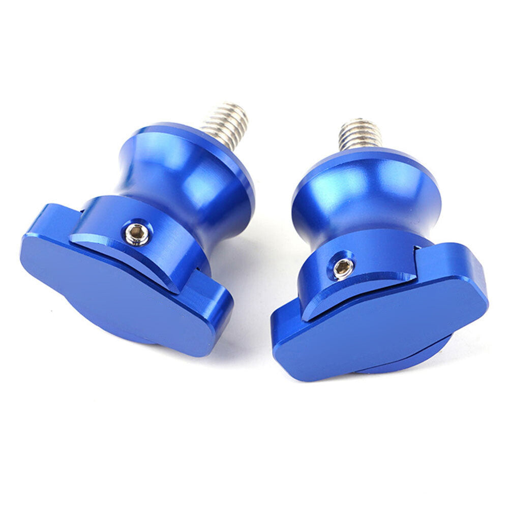 2PCS Swingarm Sliders Spools Stand Screws M8 for Honda CBR600RR 2003-2017 Blue