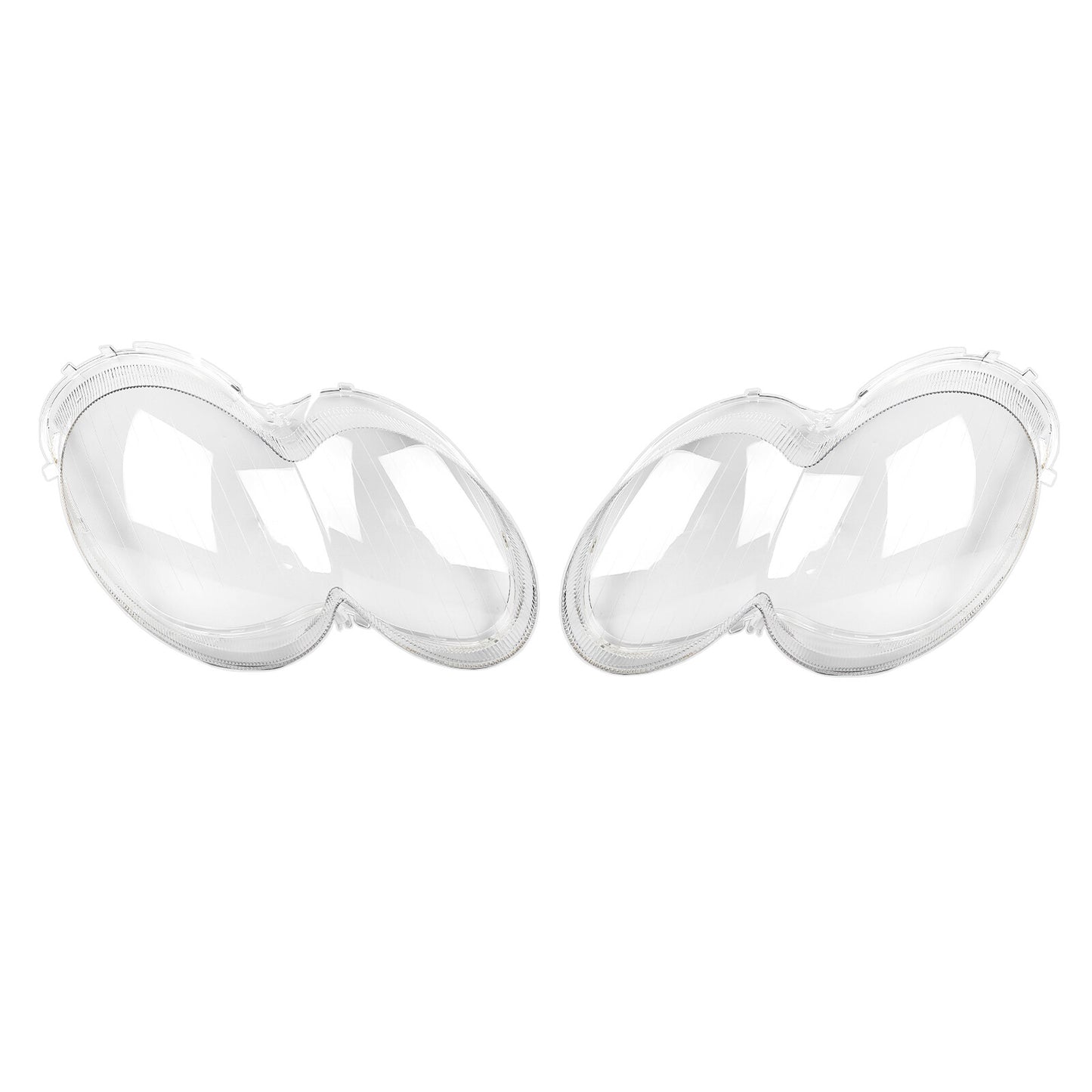2x Front Headlight Lens Cover Shade for Benz W230 R230 SL500 SL600 2003-2008