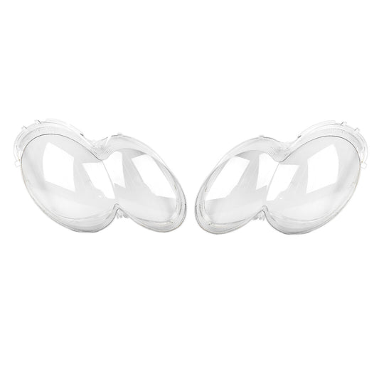 2x Front Headlight Lens Cover Shade for Benz W230 R230 SL500 SL600 2003-2008